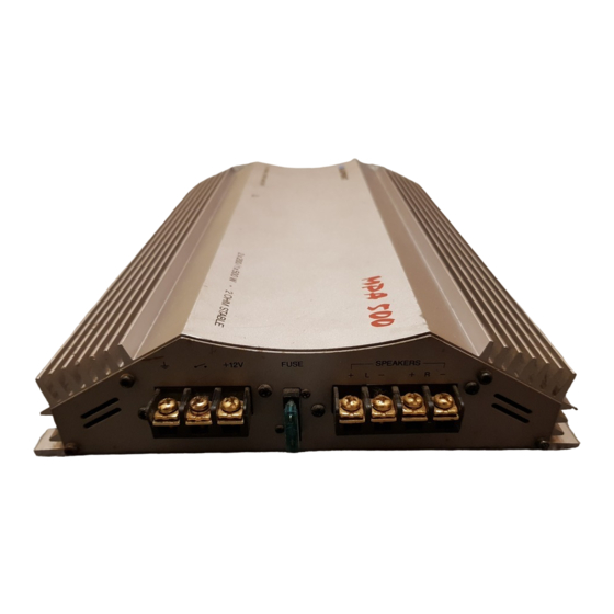 Blaupunkt MPA 500 Fitting Instructions / Operating Instructions
