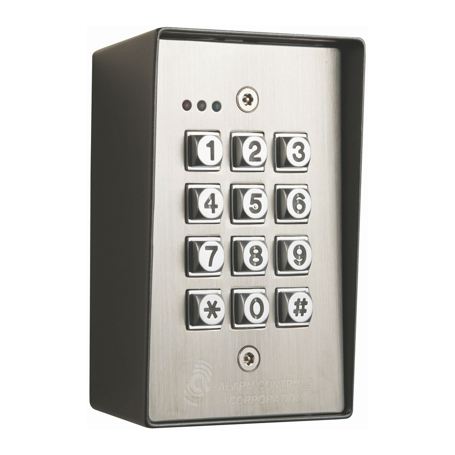 Alarm Controls Corporation KP-400 Manuals