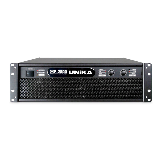 Unika MP-2800 Manuals