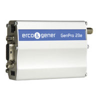 Erco & Gener GenPro 23e User Manual