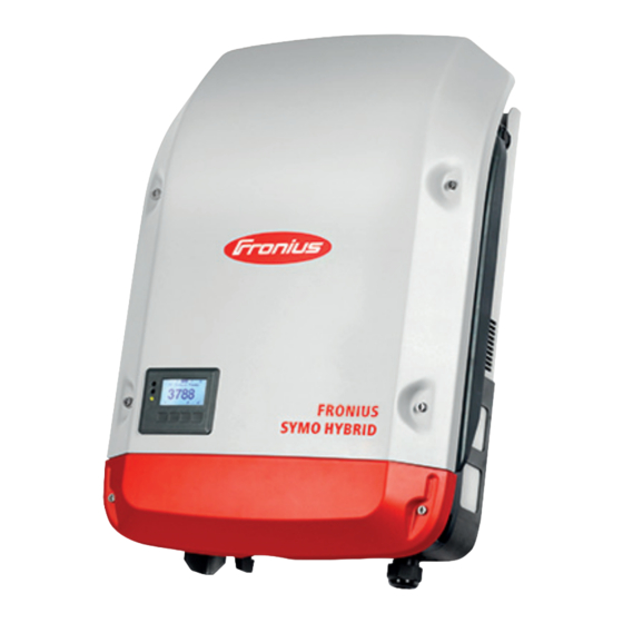 Fronius Symo Hybrid Installation Instruction