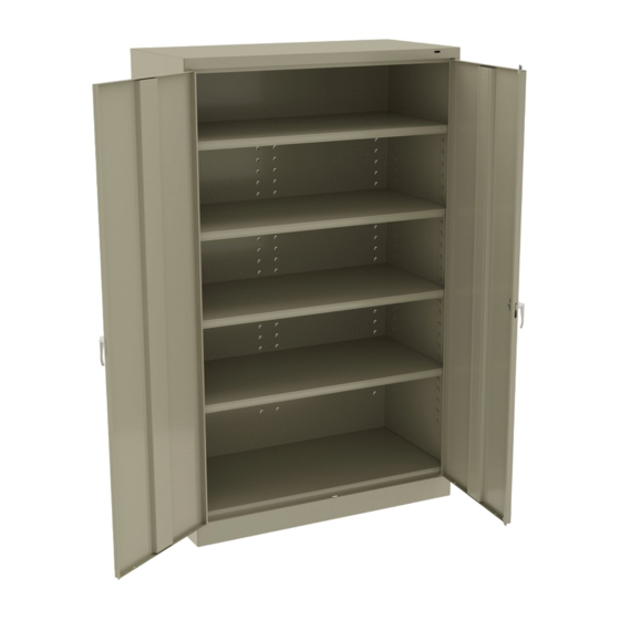Tennsco Jumbo Storage Cabinet J2478SU Assembly Instructions/Parts Manual