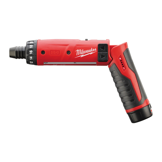 Milwaukee M4 D Original Instructions Manual