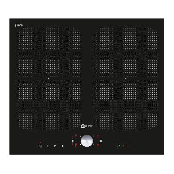 NEFF T....5 series Induction Hobs Manuals