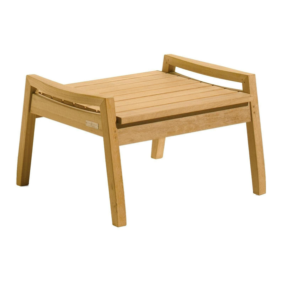 Oxford & Garden SIENA OTTOMAN SOTT Assembly Instructions