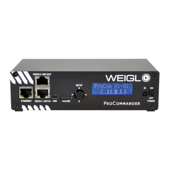 WEIGL ProCommander 2 Wiring Diagram