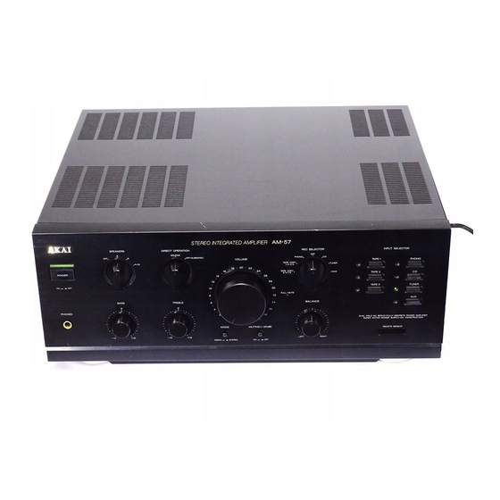Akai AM-57 Operator's Manual