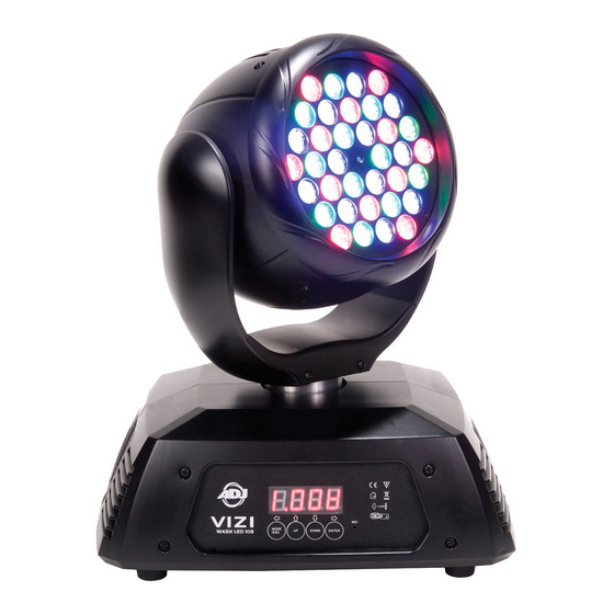 American DJ Vizi Wash LED 108 User Instructions