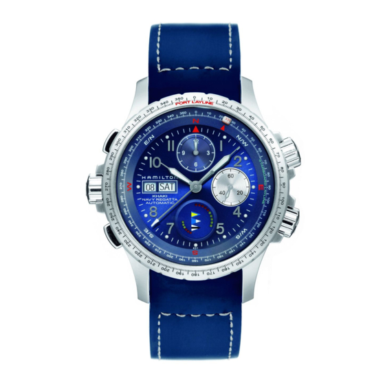 Hamilton Khaki Navy Regatta Automatic Instruction Manual