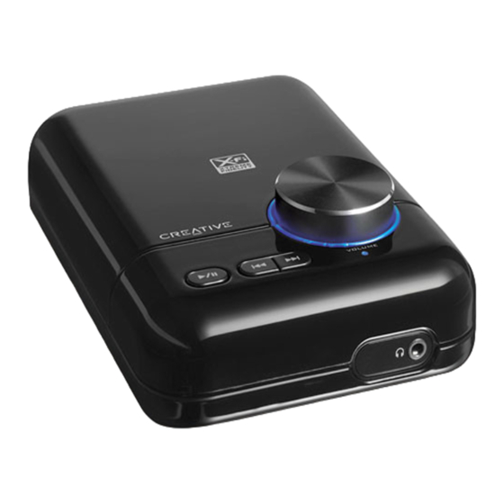 Creative X-Fi User Manual