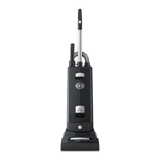 Sebo AUTOMATIC X7 Instruction Manual
