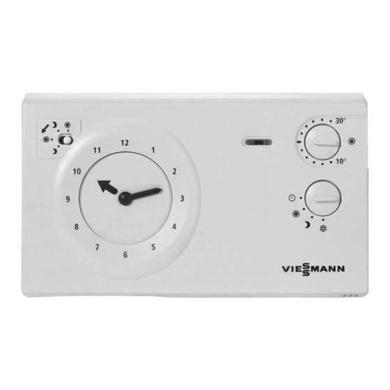Viessmann VITOTROL 100 Operating Instructions Manual