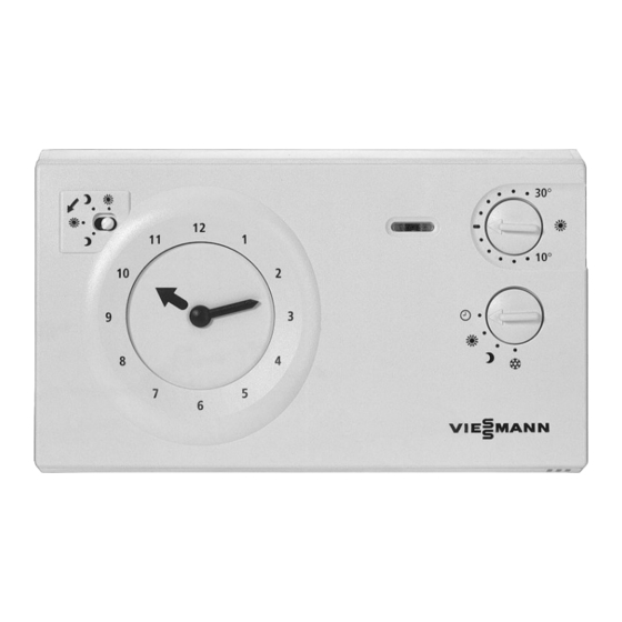 Viessmann Vitotrol 100 Installation And Service Instructions Manual