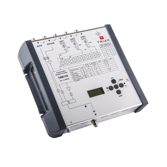 Triax TMB 100 Manual