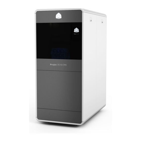 3D Systems ProJet 3510 CPX User Manual