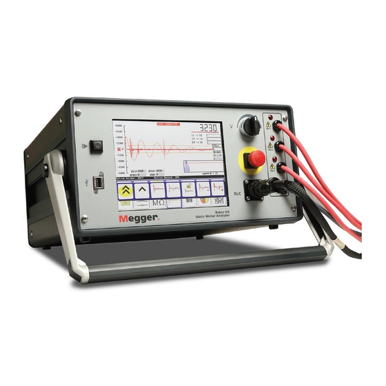 Megger Baker DX Series Quick Reference Manual