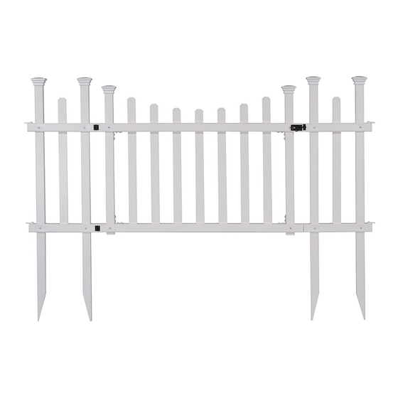 Zippity Madison Gate Kit w/ Fence Wings Assembly Instructions Manual
