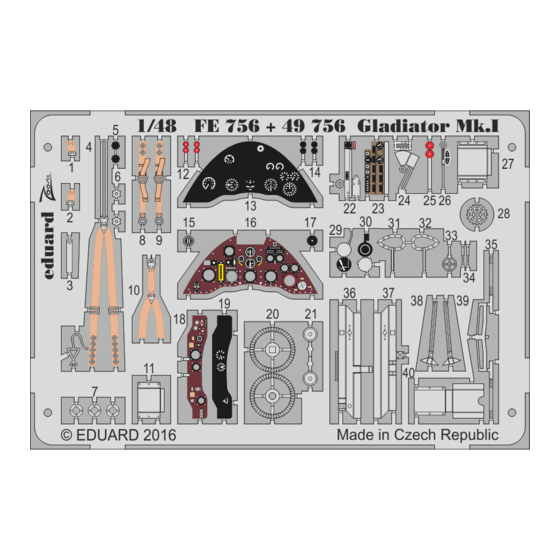 Eduard Gladiator Mk.I Quick Start Manual