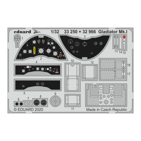 Eduard Gladiator Mk.I Assembly Instructions