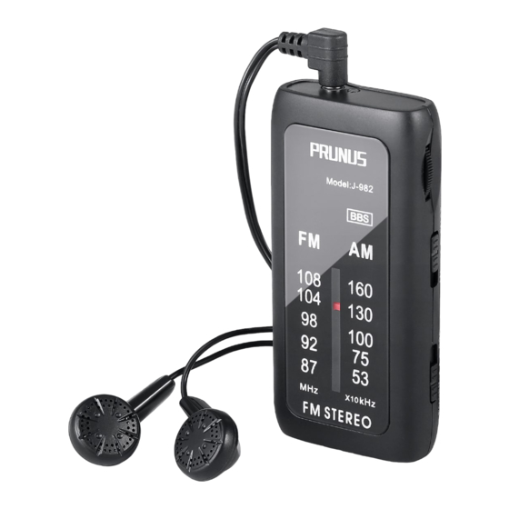 Prunus J-982 User Manual