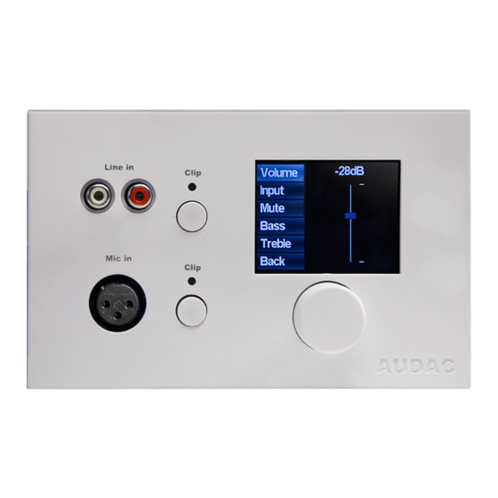 AUDAC DW5066/W User Manual & Installation Manual