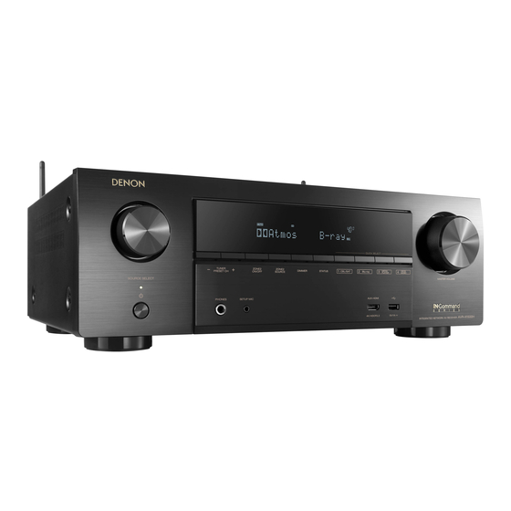 Denon AVRX1500HOM Manuals