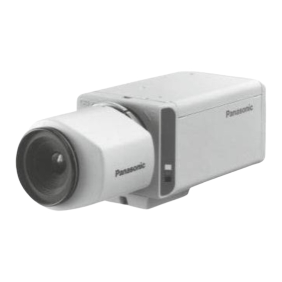 Panasonic WV-BP130 Operating Instructions Manual