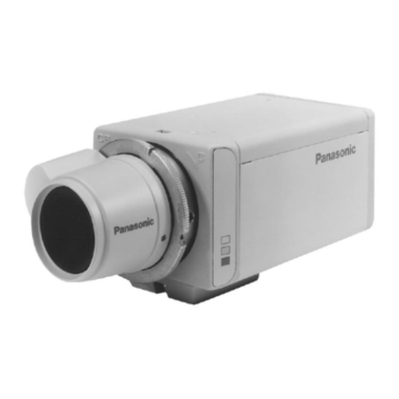 Panasonic WV-BP130 Operating Instructions Manual