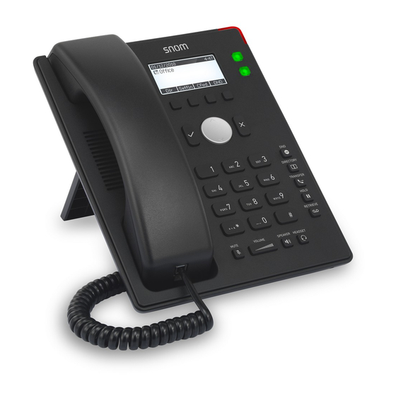 Snom D120 Quick Reference Manual