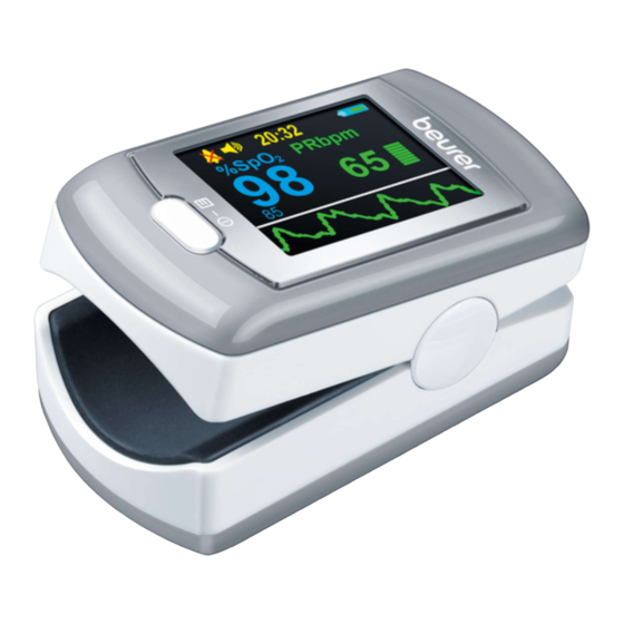 Beurer PO 80 Quick Start Manual