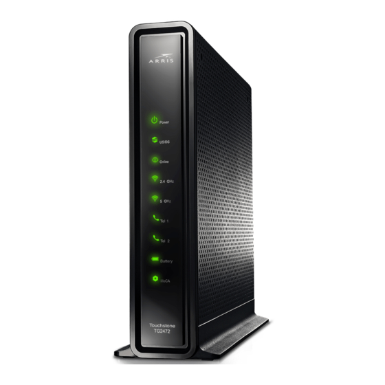 Arris TG2472 Self-Installation Manual