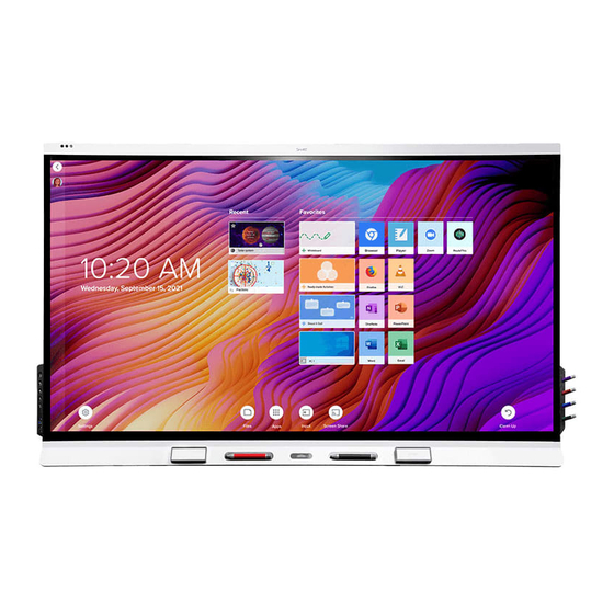 SMART Board SBID-6265S-C Installation And Maintenance Manual
