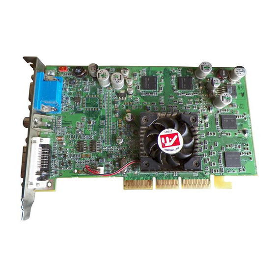 ATI Technologies 9550 - X Radeon 256MB Agp Manuals