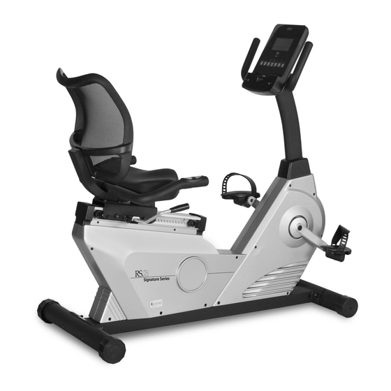 BH FITNESS RS2i Owner's Manual