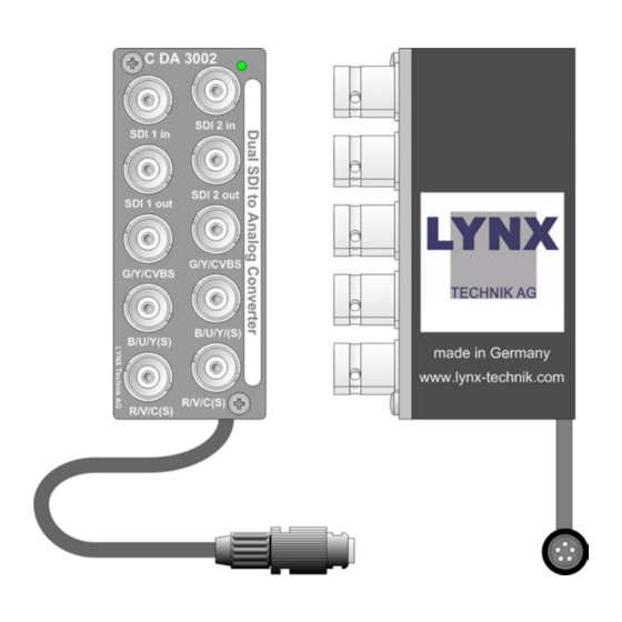 Lynx C DA 3002 Reference Manual