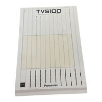 Panasonic KXTVS100 - VOICE MAIL SYSTEM Installation Manual