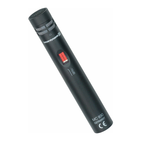 Beyerdynamic MC 930 Product Information