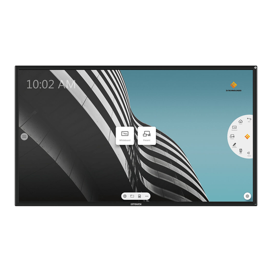 i3-TECHNOLOGIES i3TOUCH E1055 4K Manuals
