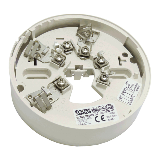System Sensor B524IEFT-1 Installation Instructions