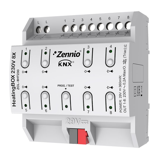 Zennio HeatingBOX 24V 4X Manuals
