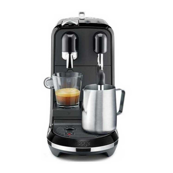 Sage Nespresso Creatista Uno User Manual