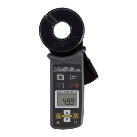 Kyoritsu Electrical Instruments Works 4200 Instruction Manual