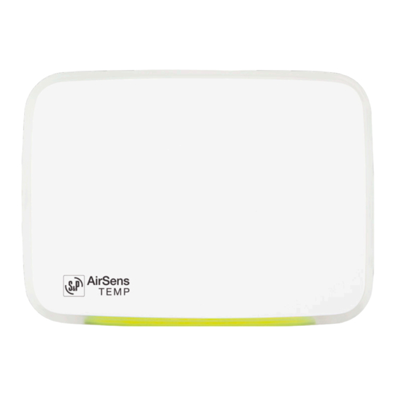 S&P AIRSENS TEMP Manual