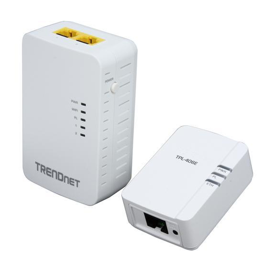 TRENDnet TPL-410APK Quick Installation Manual