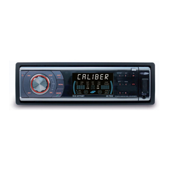 Caliber RCD277DBT Operation Instructions Manual