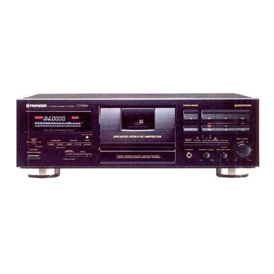 Pioneer CT-S710 Operating Instructions Manual