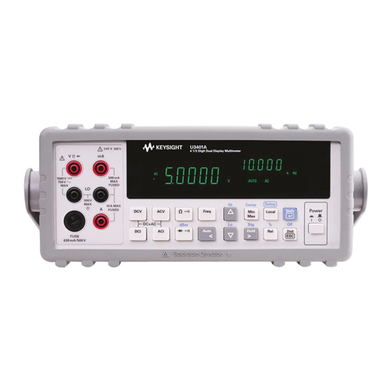 Keysight U3401A User And Service Manual