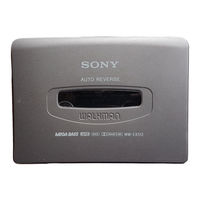 Sony WM-EX510 Service Manual