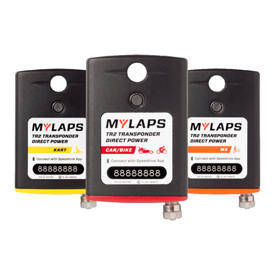Mylaps TR2 Quick Start Manual
