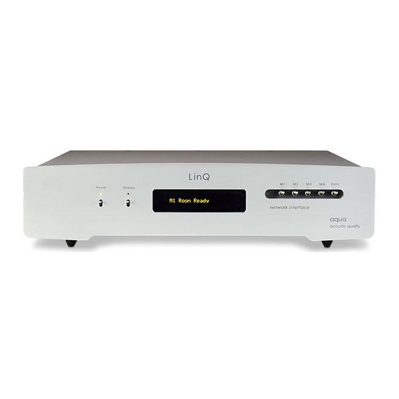 User Manuals: Aqua LinQ Network Interface